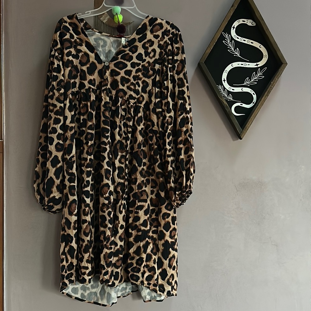 Malai leopard mini dress